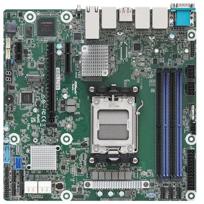ASRock Rack B650D4U-2L2T/BCM - emolevy - micro ATX - Socket AM5 - AMD B650E Emolevy - AMD B650E - AMD AM5 -liitin - DDR5 RAM - Micro-ATX