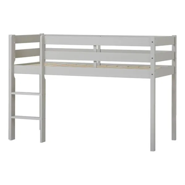 Hoppekids ECO Comfort puolikorkea sänky 90x200 cm - kyyhkynharmaa