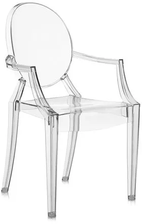 Kartell Lou Lou Ghost ruokatuoli - Lapsi - Kristalli