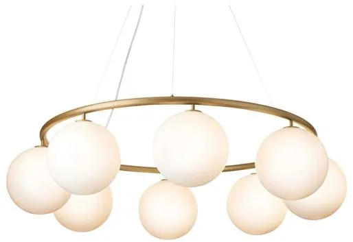 Nuura Miira 8 Circular Kynttilänjalka Messinki/Opal
