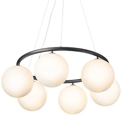Nuura Miira 6 Circular Kandelaber Rock Grey/Opal Valkoinen