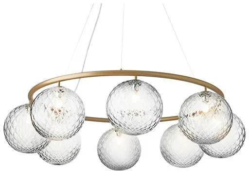 Nuura Miira 8 Circular Kandelaber Messing/Optic