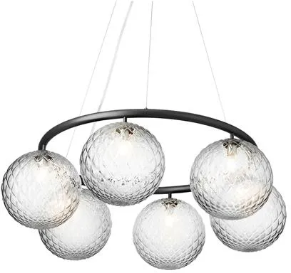 Nuura Miira 6 Circular Kandelaber Rock Grey/Optic Klar