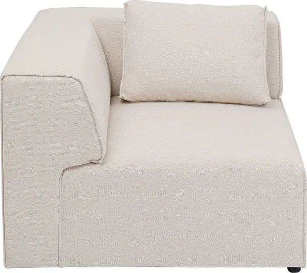 KARE DESIGN Infinity Corner Elements Cream Right -moduuli – kermanvärinen polyesteri ja polypropeeni