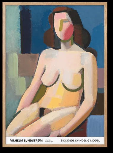 Peléton Istuva naispuolinen malli, 1942 Juliste 70x100