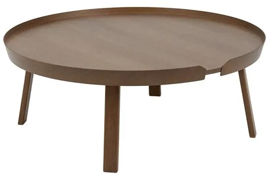 Muuto Around Sohvapöytä Suuri Koko Kahvi Tammi Viilu Suuri