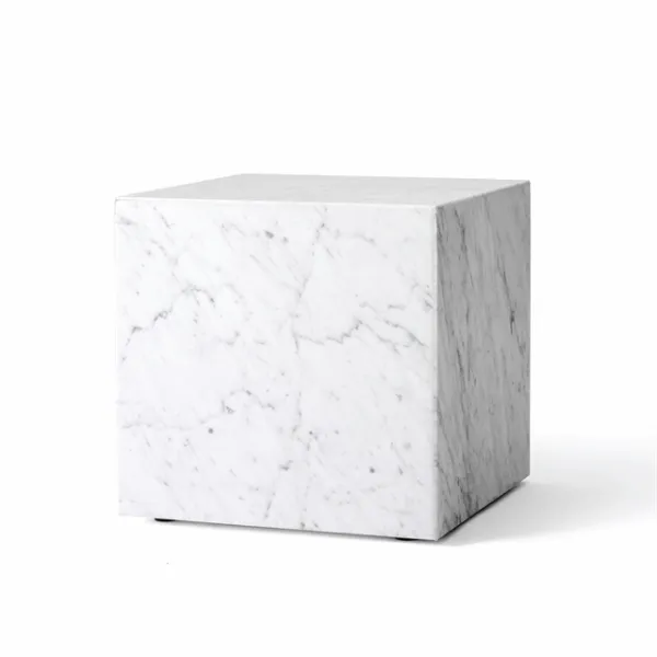 Audo Plinth Sohvapöytä Neliömäinen Kuutiomainen Marmori Carrara
