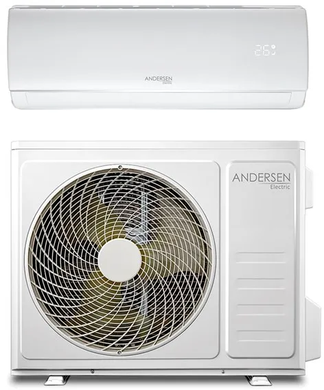 Andersen Electric AE 9000 Ilma/Ilma-lämpöpumppu WiFillä, 3,4 kW, 5–63 m², valkoinen